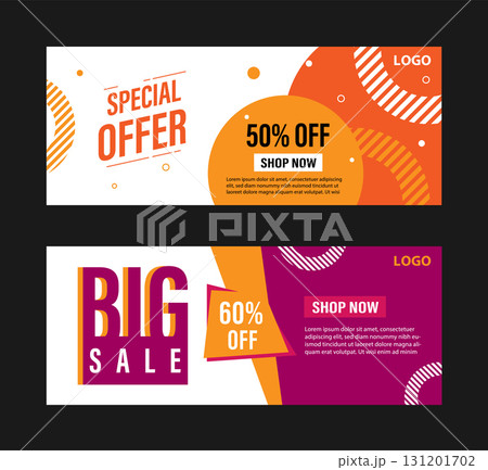 geometric business banner promotion geometric business banner promotion 131201702