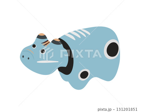 あかべこ、福島県会津地方に伝わる赤い張り子人形の郷土玩具 131201851