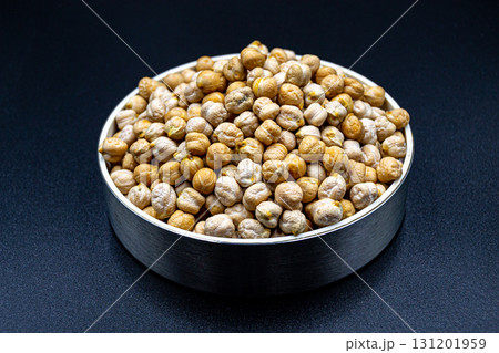 Beautiful organic dried chickpea beans consisting of raw bengal legume pea Beautiful organic dried chickpea beans consisting of raw bengal legume pea 131201959