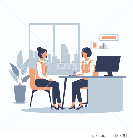 Woman Attending Job Interview 131202919