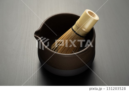 Chasen bamboo whisk and Chawan for authentic Matcha. Chasen bamboo whisk and Chawan for authentic Matcha. 131203528
