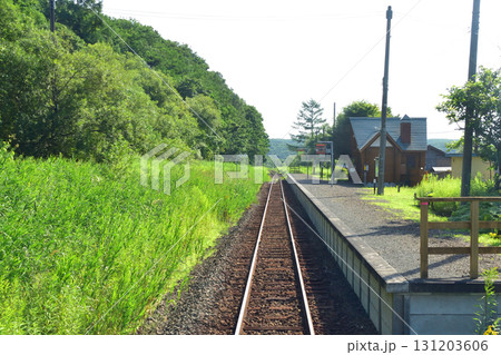 JR北海道、釧網本線釧路湿原駅と茅沼駅間の風景(2023年夏) 131203606