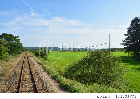 JR北海道、釧網本線茅沼駅と磯分内駅間の風景(2023年夏) 131203773