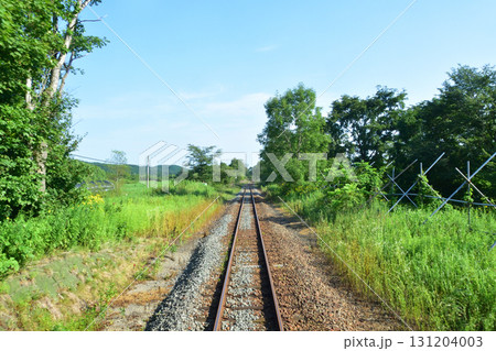 JR北海道、釧網本線磯分内駅と川湯温泉駅間の風景(2023年夏) JR北海道、釧網本線磯分内駅と川湯温泉駅間の風景(2023年夏) 131204003