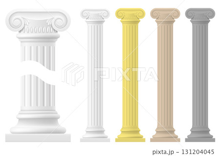 antique column architecture cartoon stock vector illustration 131204045