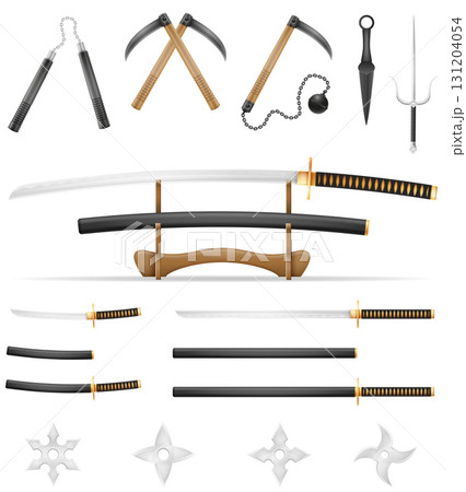ninja japan weapon warrior assassin cartoon stock vector illustration ninja japan weapon warrior assassin cartoon stock vector illustration 131204054
