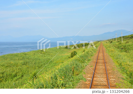 JR北海道釧網本線清里町駅、止別駅間の風景(2023年夏) 131204266