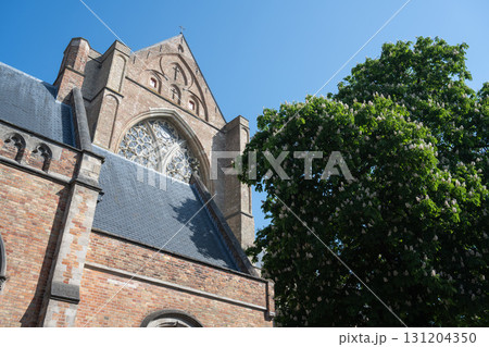 世界遺産ブルージュ歴史地区の街並み・マロニエの花/ブルージュ、ベルギー 世界遺産ブルージュ歴史地区の街並み・マロニエの花/ブルージュ、ベルギー 131204350