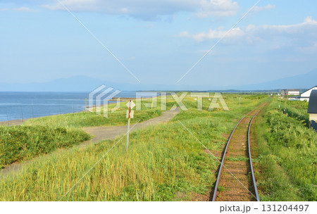 JR北海道釧網本線止別駅、藻琴駅間の風景(2023年夏) JR北海道釧網本線止別駅、藻琴駅間の風景(2023年夏) 131204497