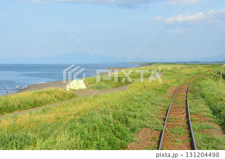 JR北海道釧網本線止別駅、藻琴駅間の風景(2023年夏) 131204498