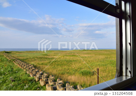 JR北海道釧網本線止別駅、藻琴駅間の風景(2023年夏) JR北海道釧網本線止別駅、藻琴駅間の風景(2023年夏) 131204508
