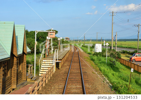 JR北海道釧網本線止別駅、藻琴駅間の風景(2023年夏) 131204533