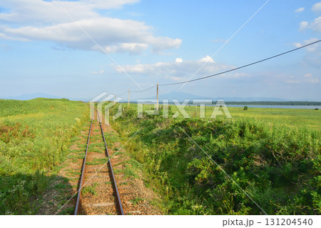 JR北海道釧網本線止別駅、藻琴駅間の風景(2023年夏) 131204540