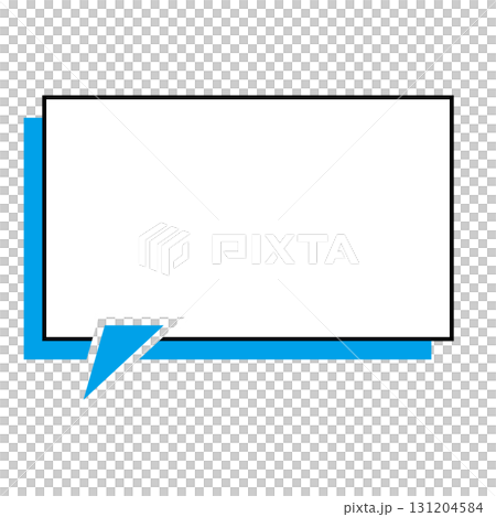 簡單的語音氣泡圖,水平,正方形 簡單的語音氣泡圖,水平,正方形 131204584