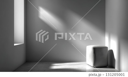 Minimalist White Studio Background with Soft Shadows and Light Minimalist White Studio Background with Soft Shadows and Light 131205001