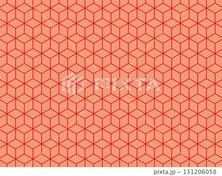赤の六角形の重なりの背景 赤の六角形の重なりの背景 131206058