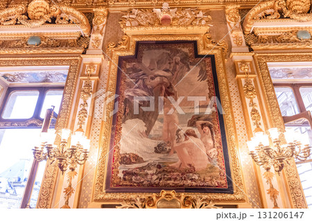 Senate of french republic, interiors decors, Paris, France 131206147