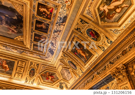 Senate of french republic, interiors decors, Paris, France 131206156