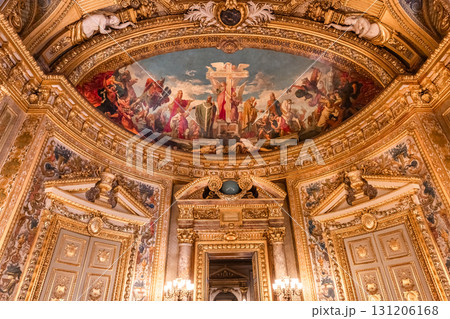 Senate of french republic, interiors decors, Paris, France 131206168