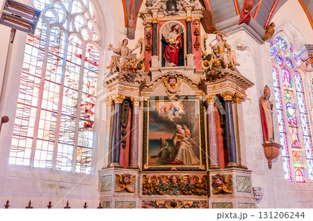 Parish close church of Sizun, finistere, brittany, france 131206244