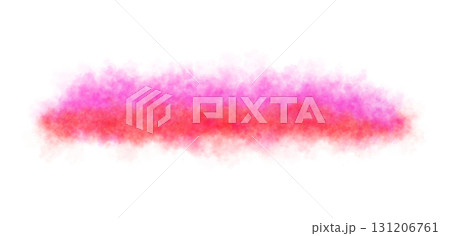 Red and violet smoke cloud on transparent background template or mockup for visual effects and overlays 131206761