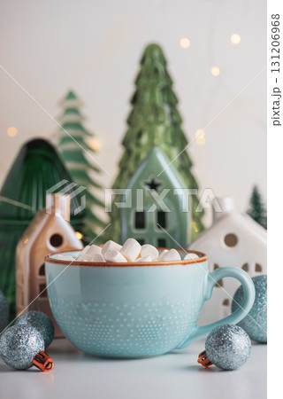 Christmas Mug with Marshmallows, Ornaments and Ceramic Decorations Christmas Mug with Marshmallows, Ornaments and Ceramic Decorations 131206968