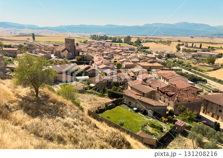 Scenic view of Santa Gadea del Cid, famous touristic destination in Burgos province, Castile and 131208216