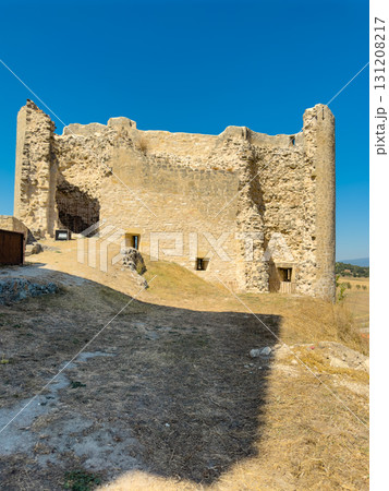 Scenic view of the ruins of the Castle of Santa Gadea del Cid, famous touristic destination in 131208217