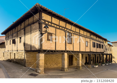 Streets of the medieval town of Santa Gadea del Cid, in Burgos province, Spain. Streets of the medieval town of Santa Gadea del Cid, in Burgos province, Spain. 131208420
