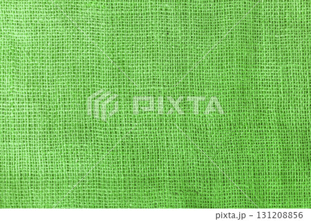 texture fabric burlap for sewing green background color macro 131208856