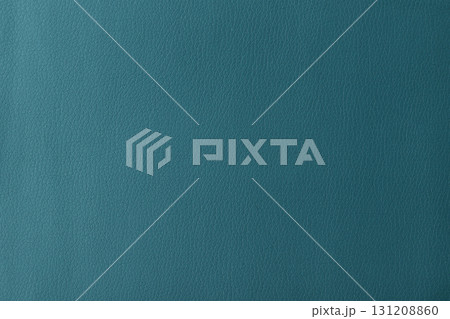 Texture of genuine leather, artificial leatherette blue background 131208860
