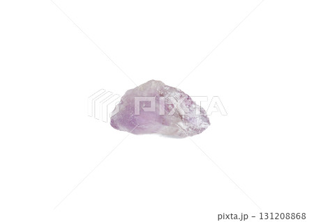 Amethyst mineral stone macro on white background 131208868