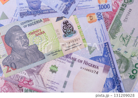 Nigeria money, naira, paper banknotes, cash. Nigerian money Nigeria money, naira, paper banknotes, cash. Nigerian money 131209028