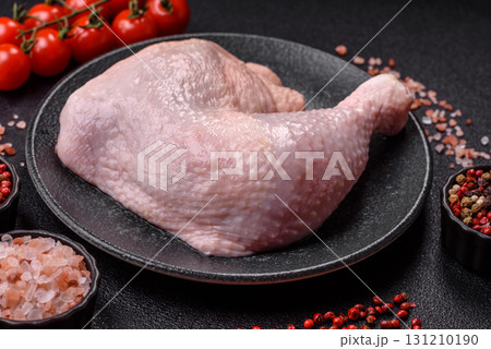 Chicken raw leg or quarter, fresh meat for cooking on barbecue. Chicken quarter Chicken raw leg or quarter, fresh meat for cooking on barbecue. Chicken quarter 131210190