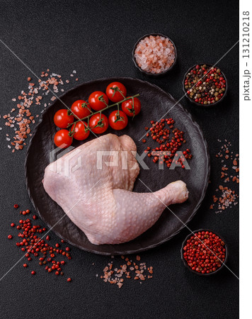 Chicken raw leg or quarter, fresh meat for cooking on barbecue. Chicken quarter Chicken raw leg or quarter, fresh meat for cooking on barbecue. Chicken quarter 131210218