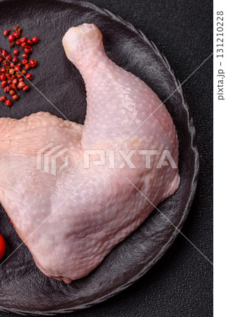 Chicken raw leg or quarter, fresh meat for cooking on barbecue. Chicken quarter Chicken raw leg or quarter, fresh meat for cooking on barbecue. Chicken quarter 131210228