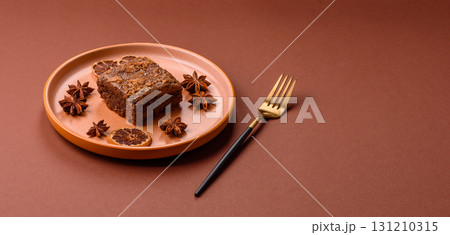 Chocolate brownie cake, food, sweet dessert with nuts rectangular shape. Sweet chocolate brownie Chocolate brownie cake, food, sweet dessert with nuts rectangular shape. Sweet chocolate brownie 131210315