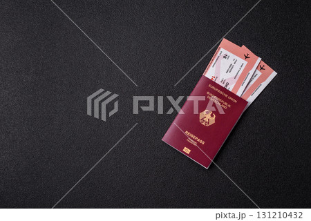 German passport, German document for travelling, border crossing 131210432