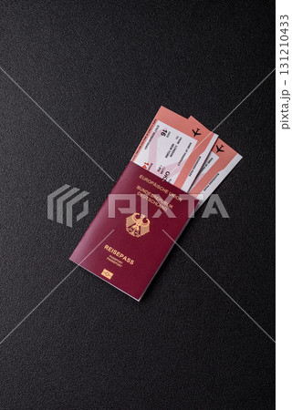 German passport, German document for travelling, border crossing 131210433