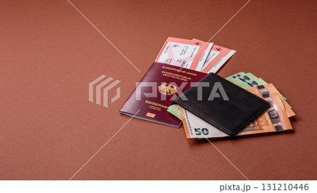 German passport, German document for travelling, border crossing German passport, German document for travelling, border crossing 131210446