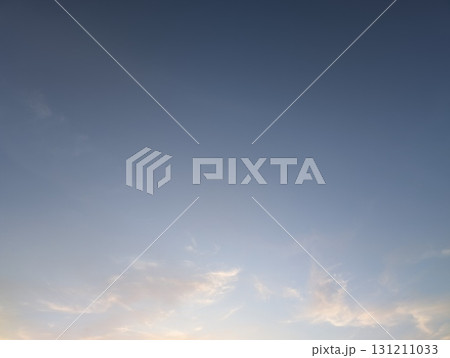 A Serene Sky at Dusk with Soft, Fluffy Clouds Creating a Calm and Peaceful Atmosphere 131211033