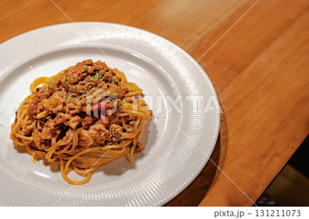 ミートソーススパゲッティの夕食 ミートソーススパゲッティの夕食 131211073