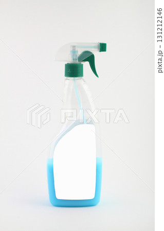 plastic bottle with green spray nozzle, detergent for home frill isolated empty mock up on white background plastic bottle with green spray nozzle, detergent for home frill isolated empty mock up on white background 131212146