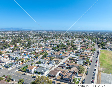 Aerial view of City Heights, San Diego, South California, USA Aerial view of City Heights, San Diego, South California, USA 131212460