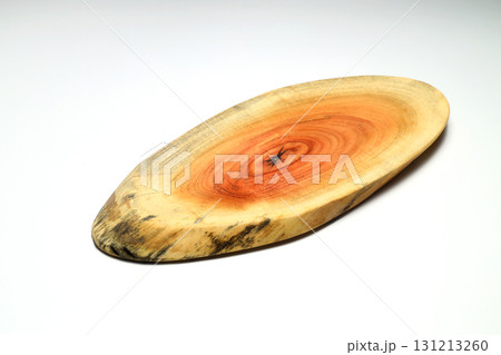 Wood cutting board for homemade bread cooking isolated on white background. Empty wooden Wood cutting board for homemade bread cooking isolated on white background. Empty wooden 131213260