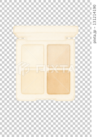 Beige eyeshadow palette watercolor illustration PNG transparent background 131214190