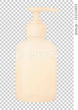 米色幫浦分配器水彩插圖PNG透明背景 米色幫浦分配器水彩插圖PNG透明背景 131214855