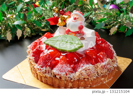 苺タルトのクリスマスケーキ 苺タルトのクリスマスケーキ 131215104