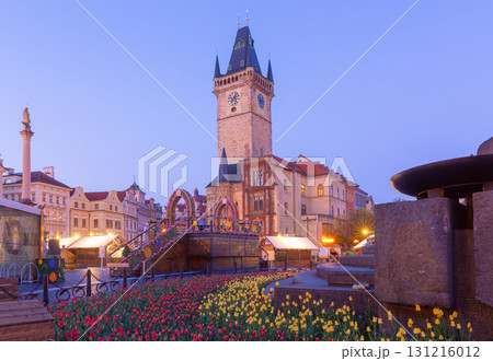 Old Town Hall at sunrise, Prague, Czech Republic 131216012