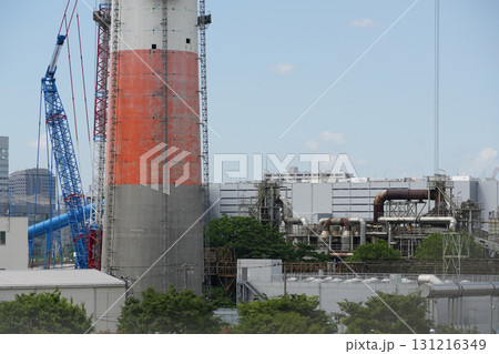 砂町水再生センター　煙突　解体工事　2024年5月 131216349